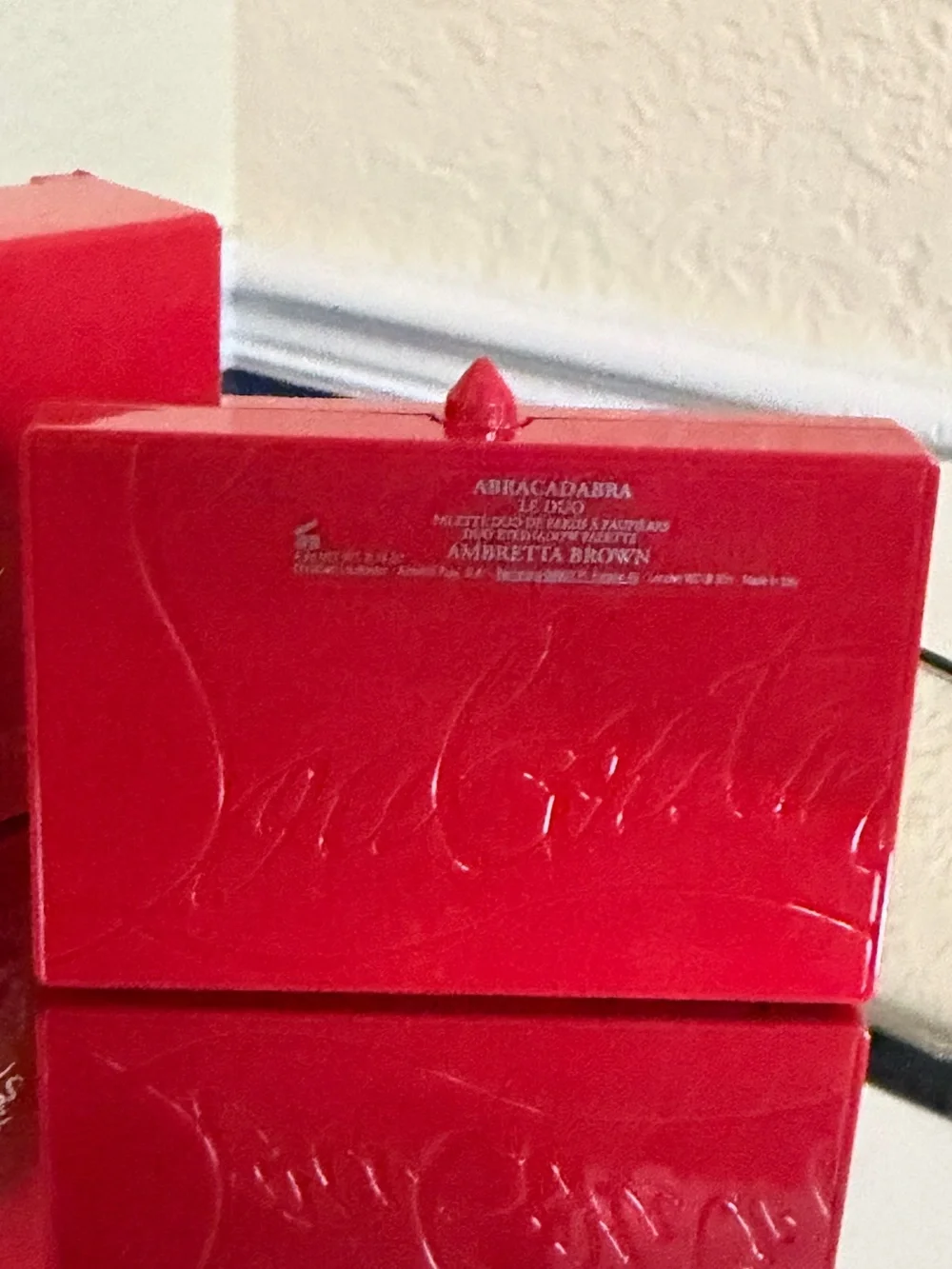 CHRISTIAN LOUBOUTIN Abracadabra Le Duo Ambretta Brown Eyeshadow Palette NIB